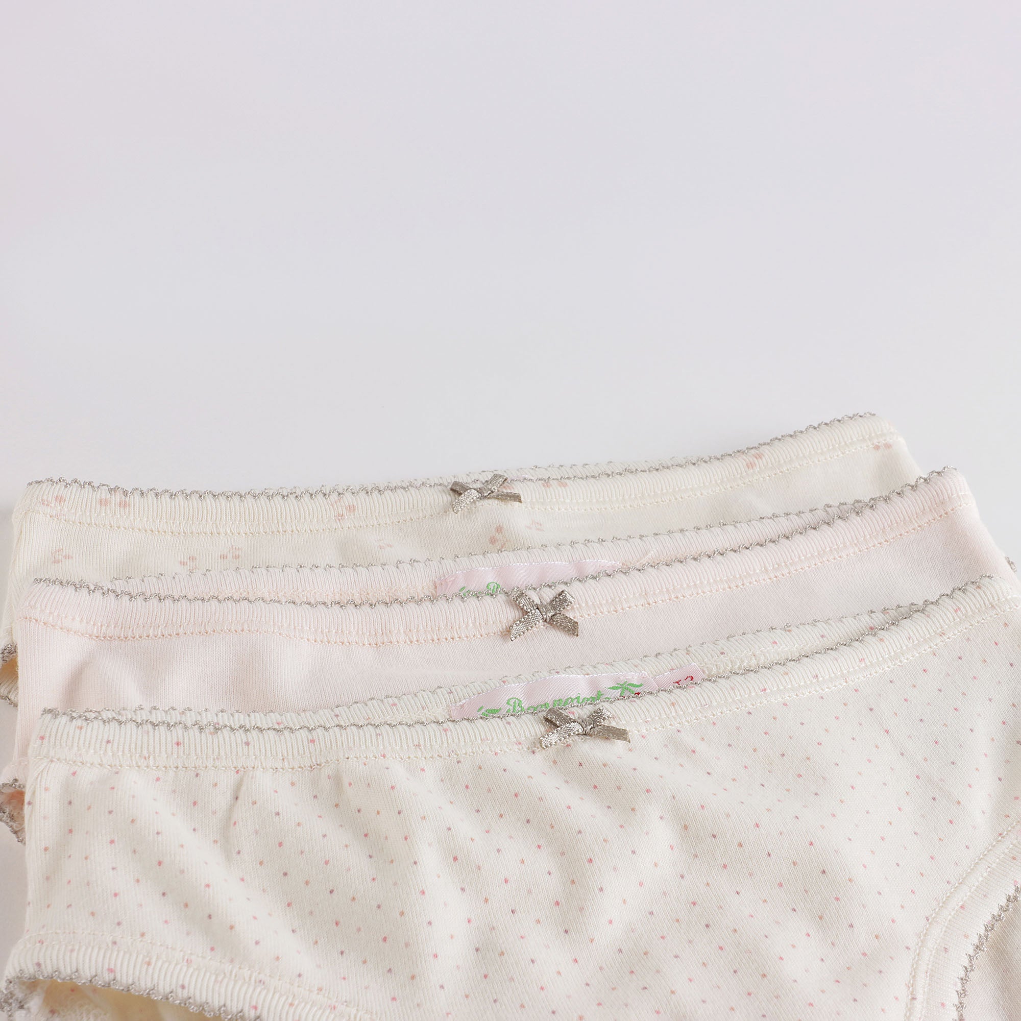 Girls Tricolor Cotton Underwear Set(3 Pack)