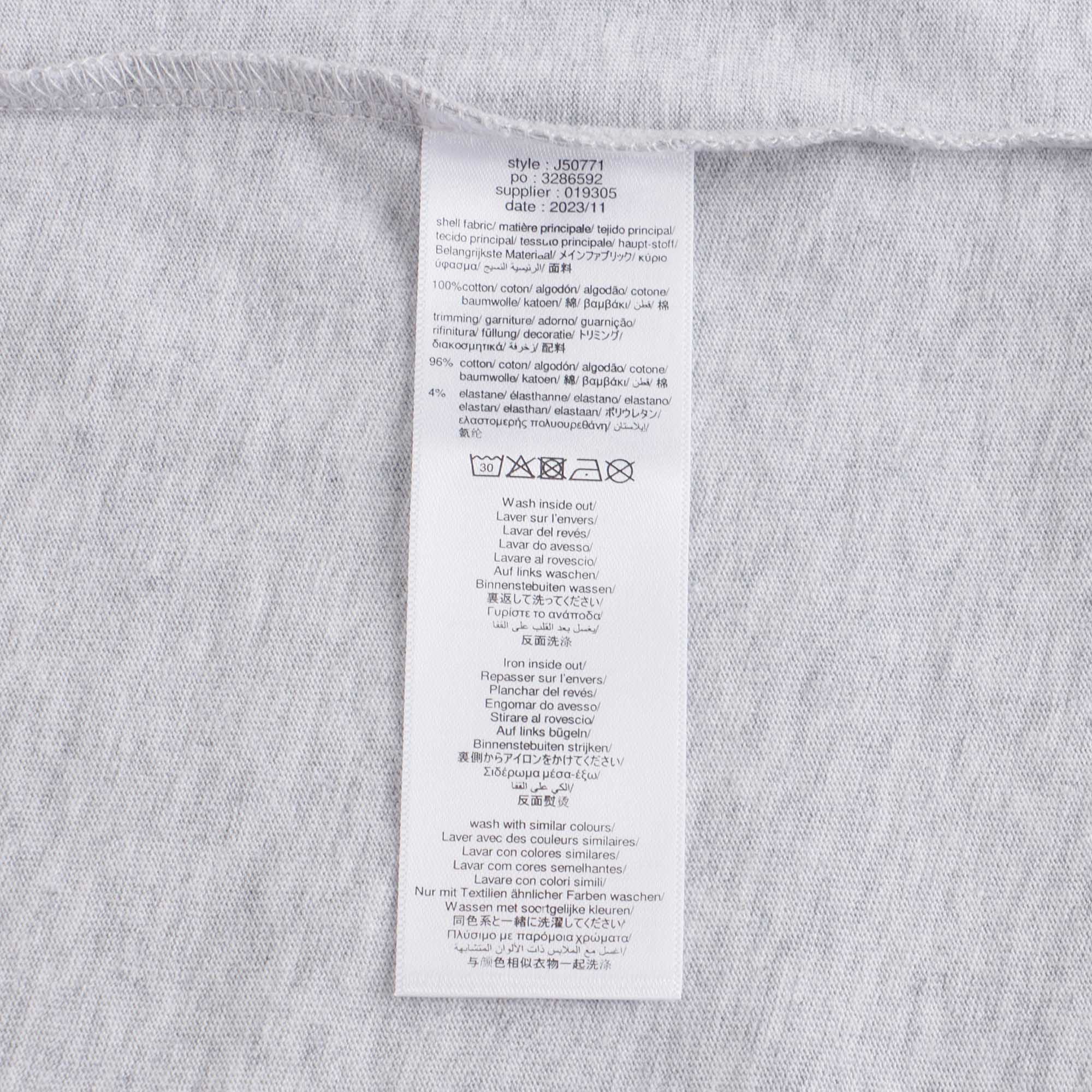 Boys Grey Logo Cotton T-Shirt