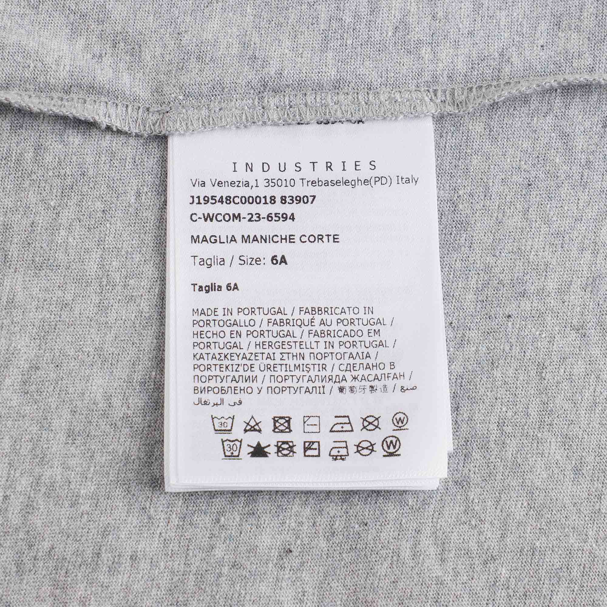 Boys Grey Logo Cotton T-Shirt
