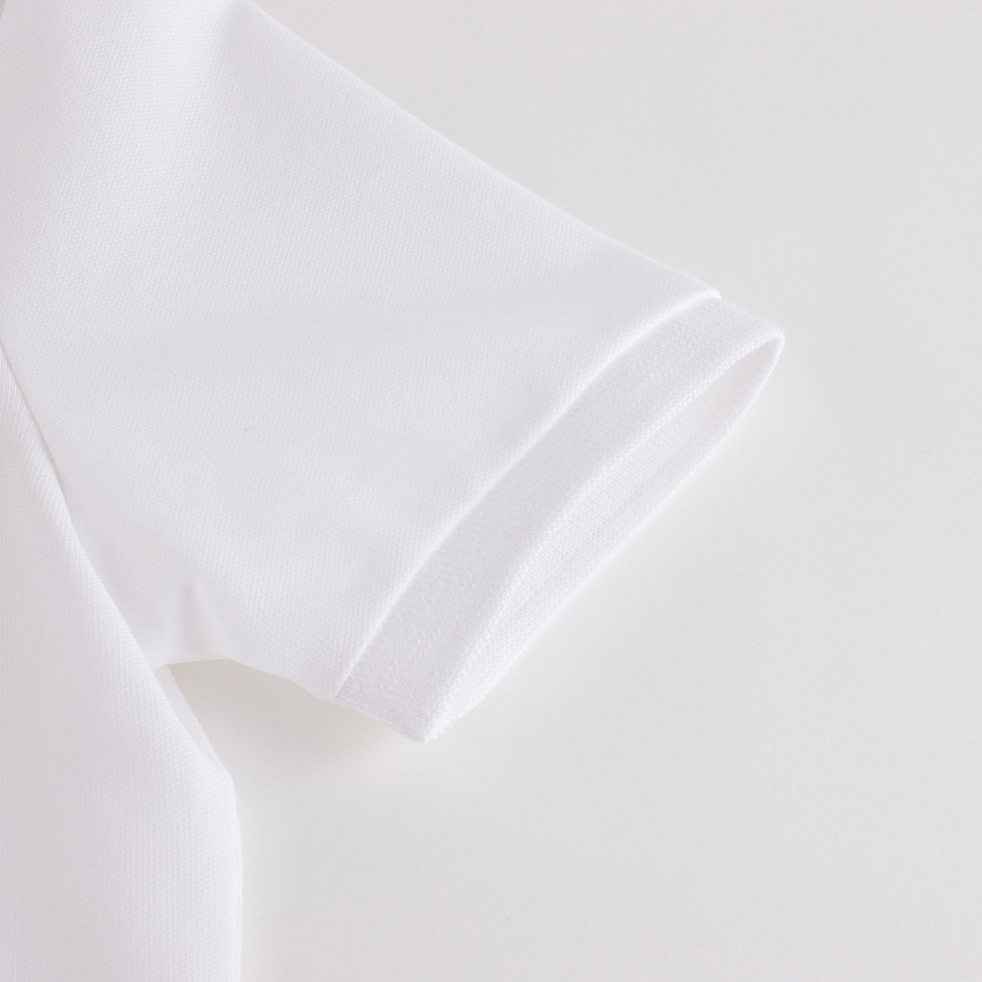 Boys White Cotton Polo Shirt