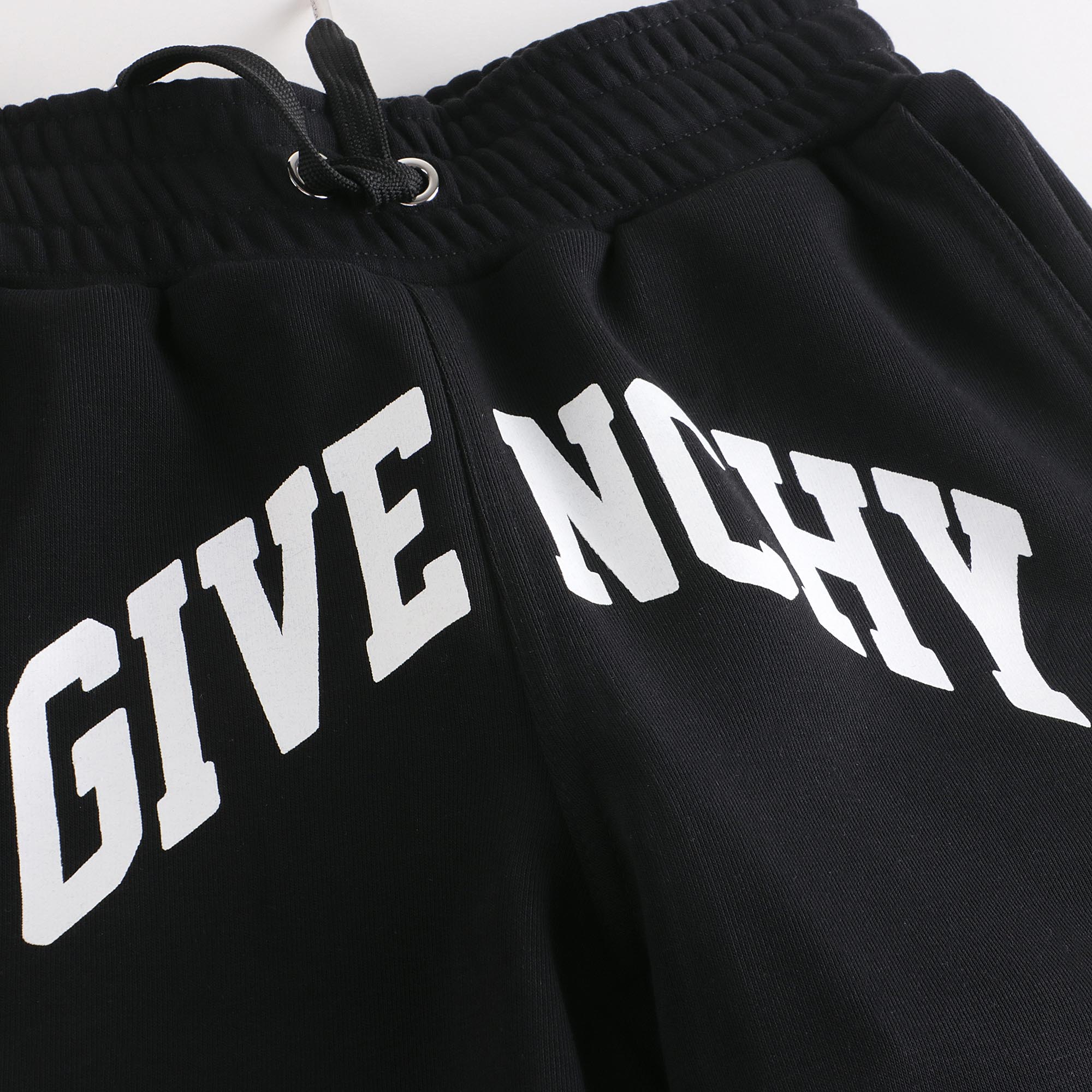 Boys Black Logo Cotton Shorts