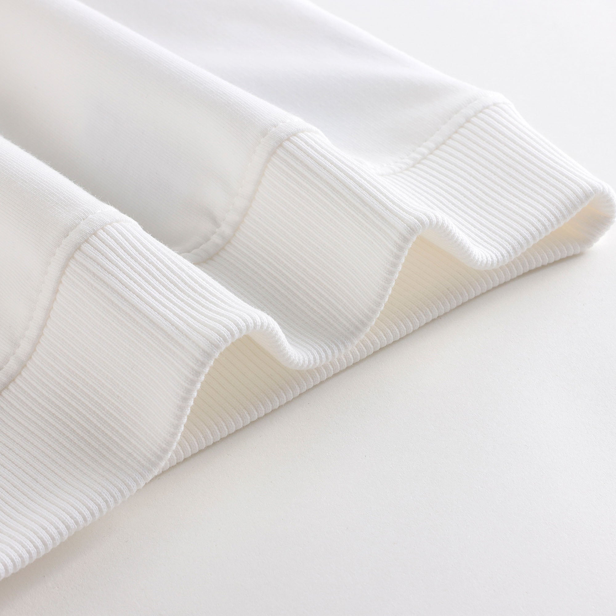 Girls White Bear Printed Cotton Sweatshirt