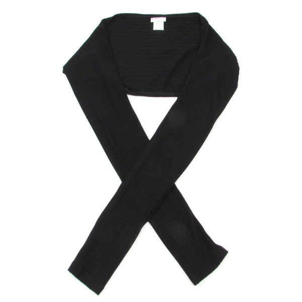 Girls Black Ballet Shoulder Warmer