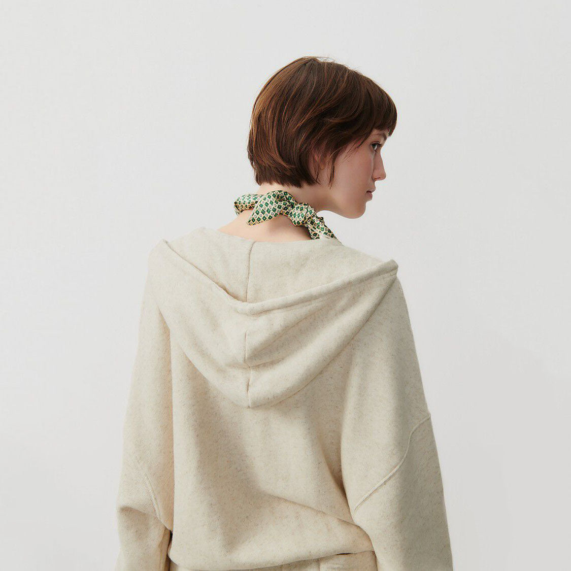 Women Beige Zip-Up Top