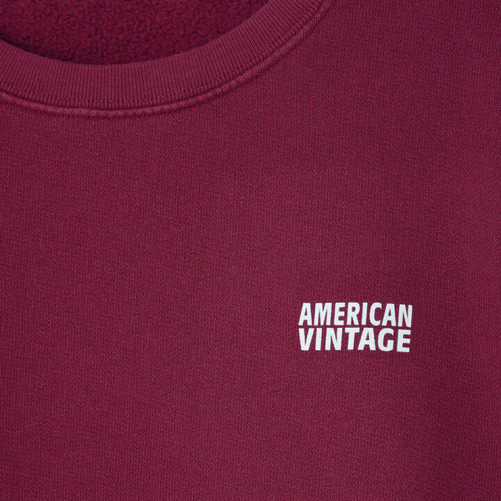 Women Wine Red Cotton Sweatshirt