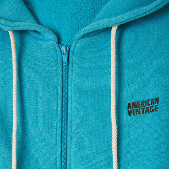 Girls Blue Zip-Up Hooded Top