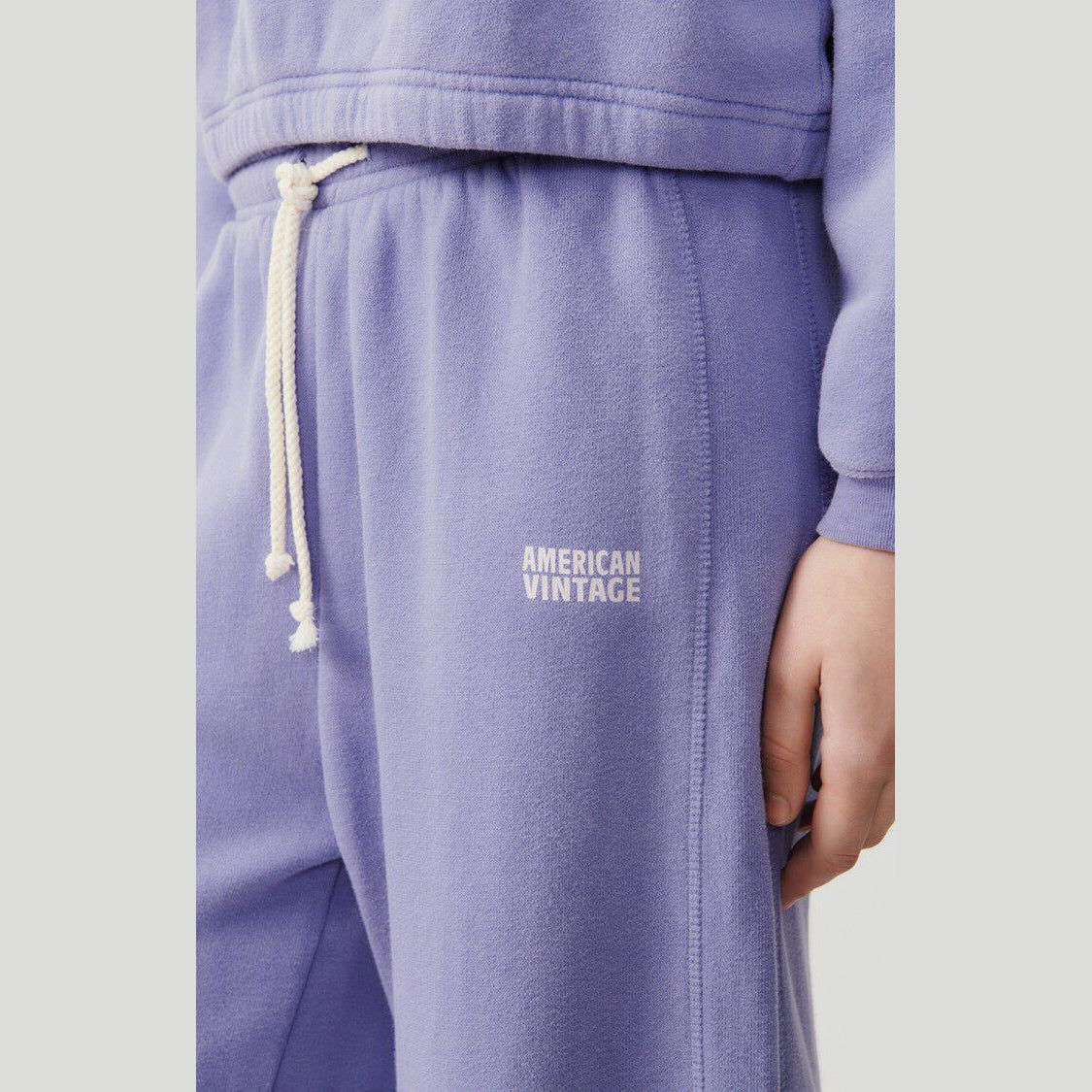 Women Lilac Cotton Trousers