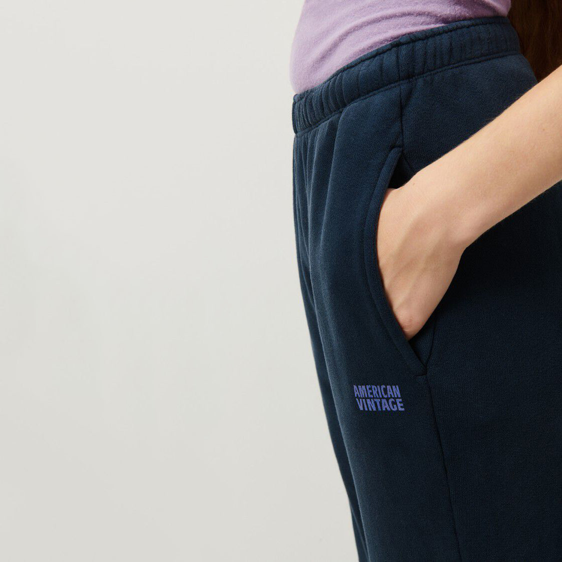 Women Blue Cotton Trousers