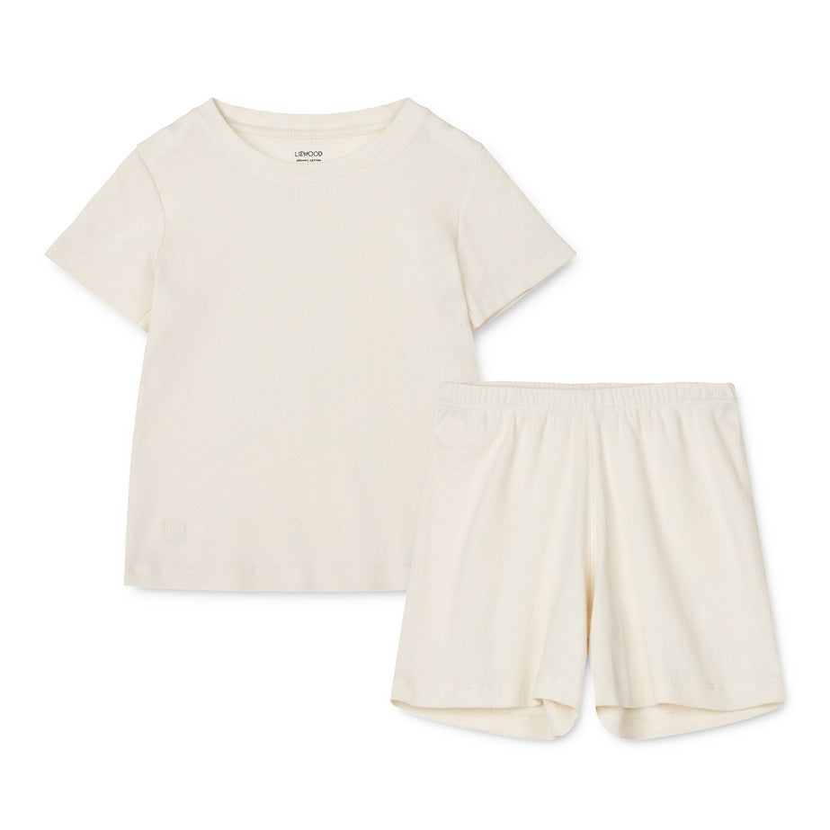 Boys & Girls White Cotton Set