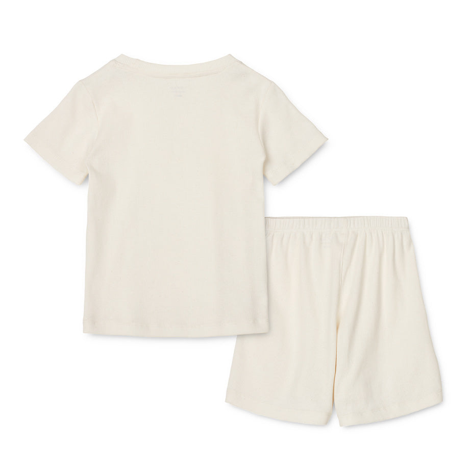 Boys & Girls White Cotton Set