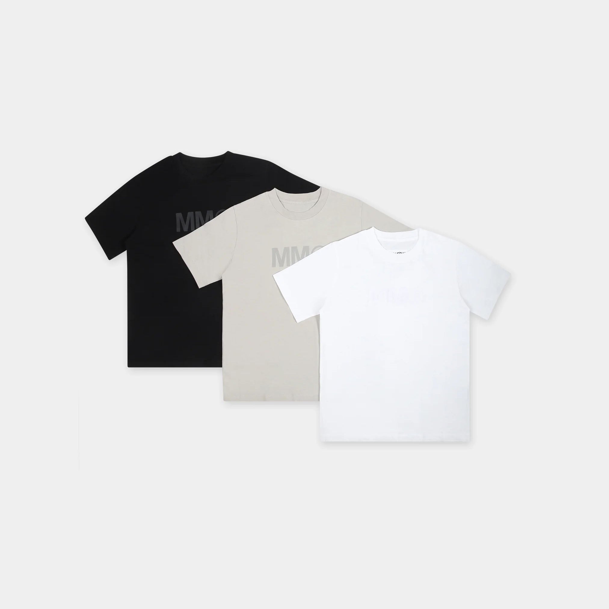 Boys & Girls Tricolor Cotton T-Shirt Set(3 Pack)