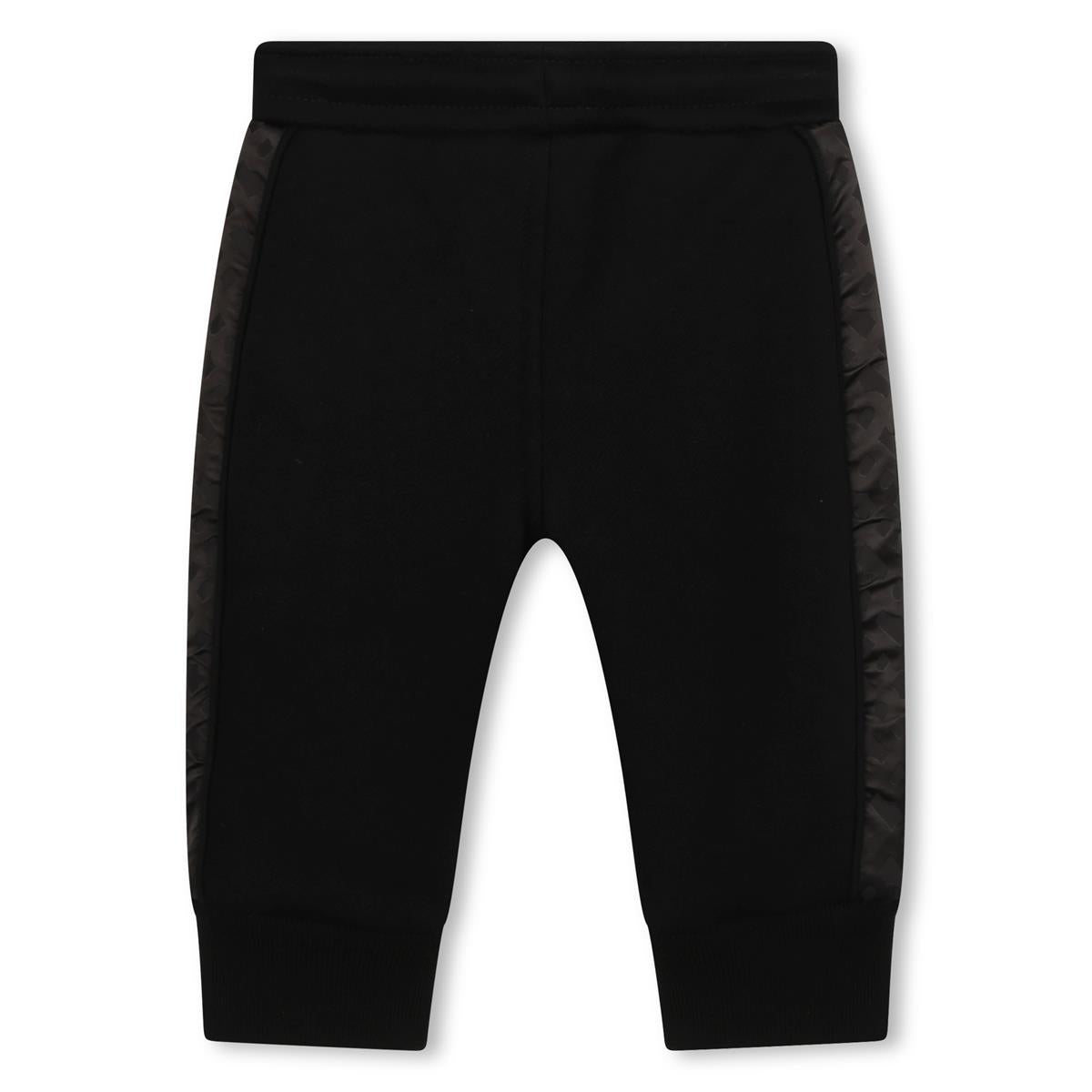 Baby Boys Black Cotton Trousers