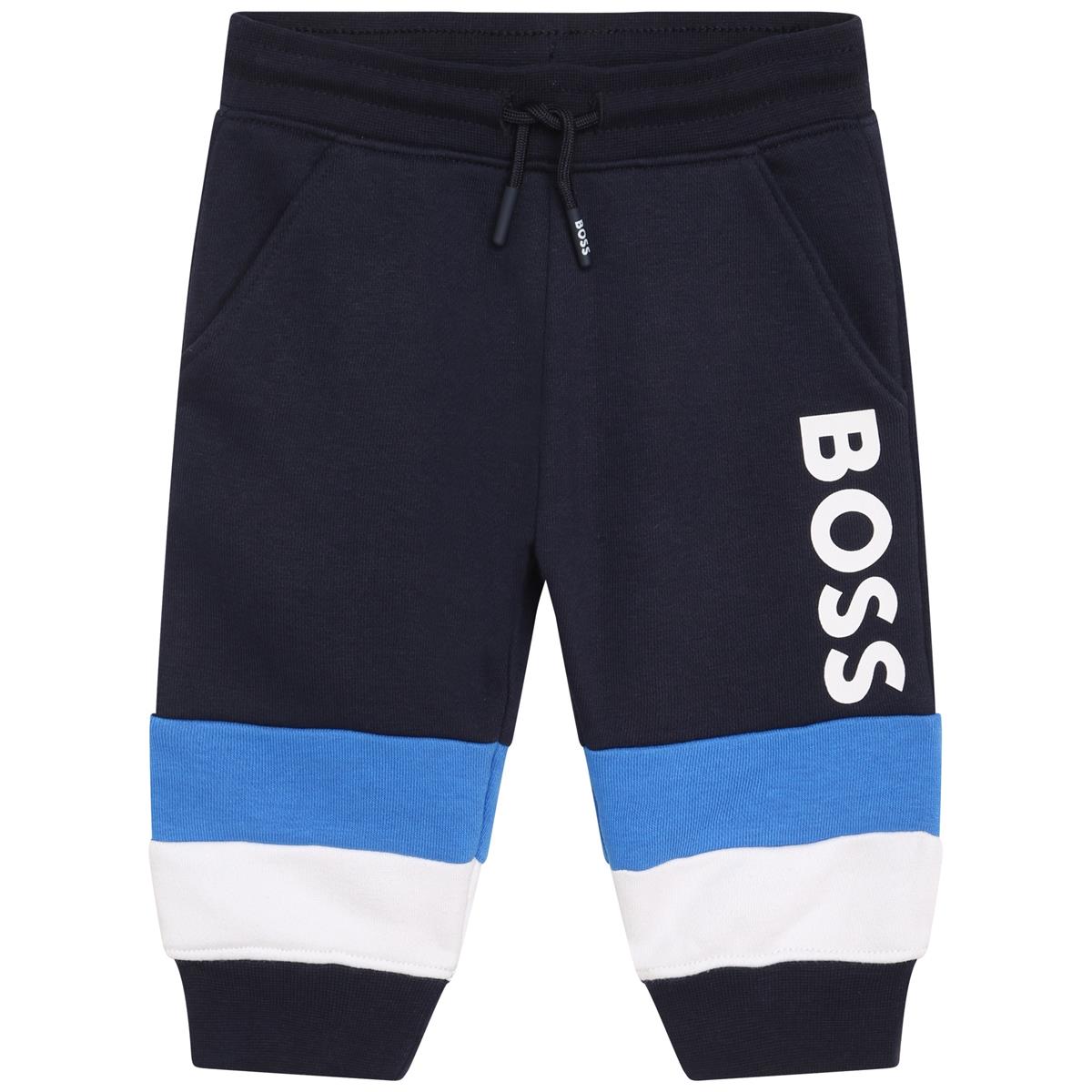 Baby Boys Blue Cotton Trousers