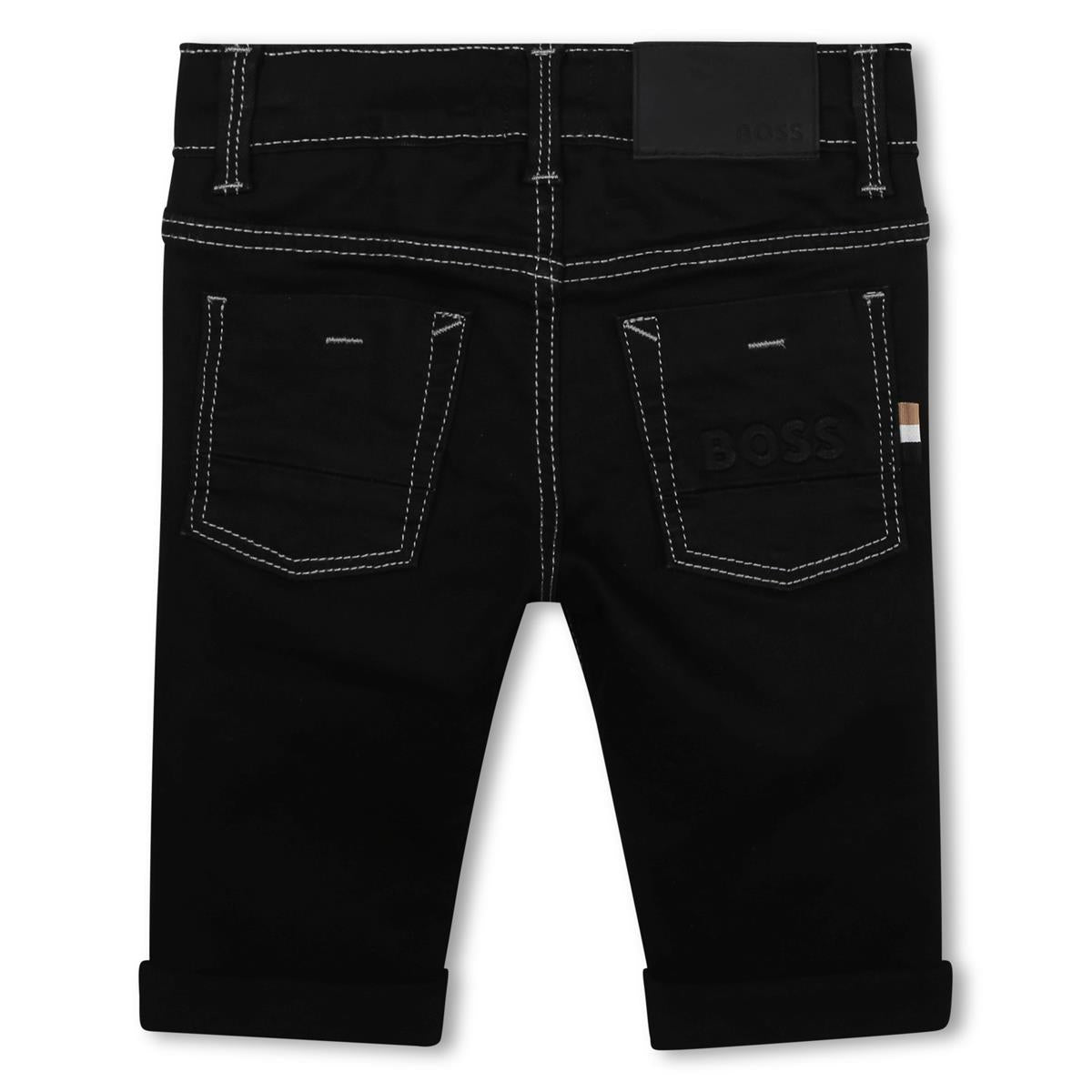 Baby Boys Black Denim Trousers