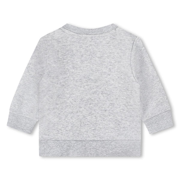 Baby Boys Grey Logo Cotton Sweatshirt