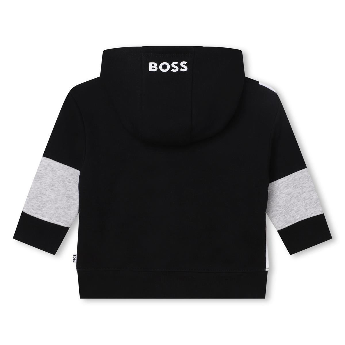 Baby Boys Black Zip-Up Top