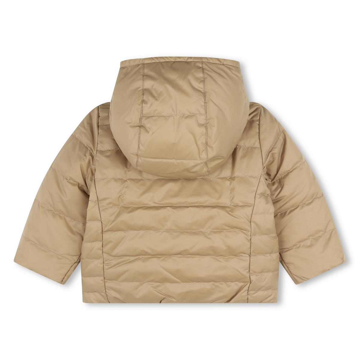 Baby Boys Beige Reversible Padded Jacket