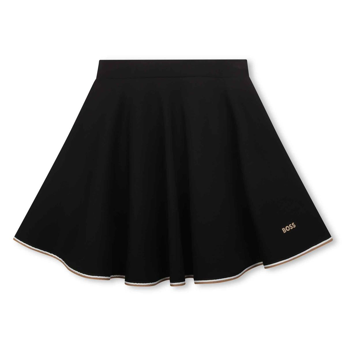 Girls Black Logo Skirt