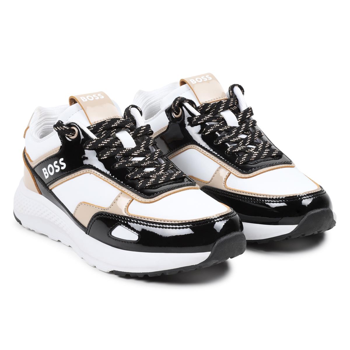 Girls White Logo Shoes