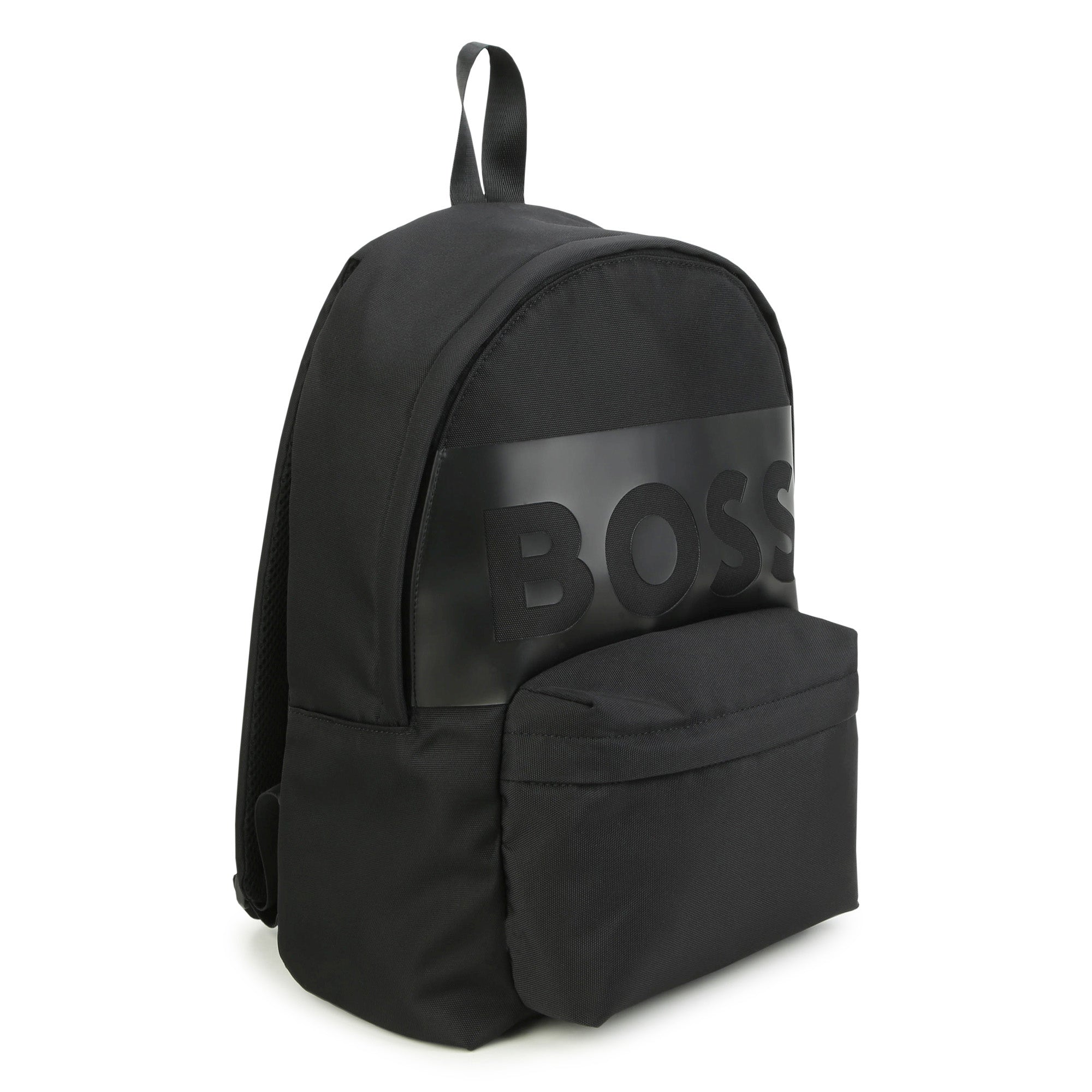 Boys Black Logo Backpack