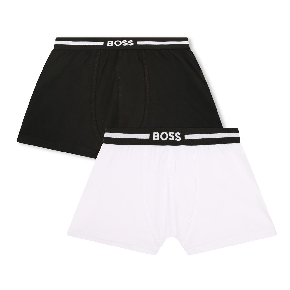 Boys Black Cotton Underwear Set