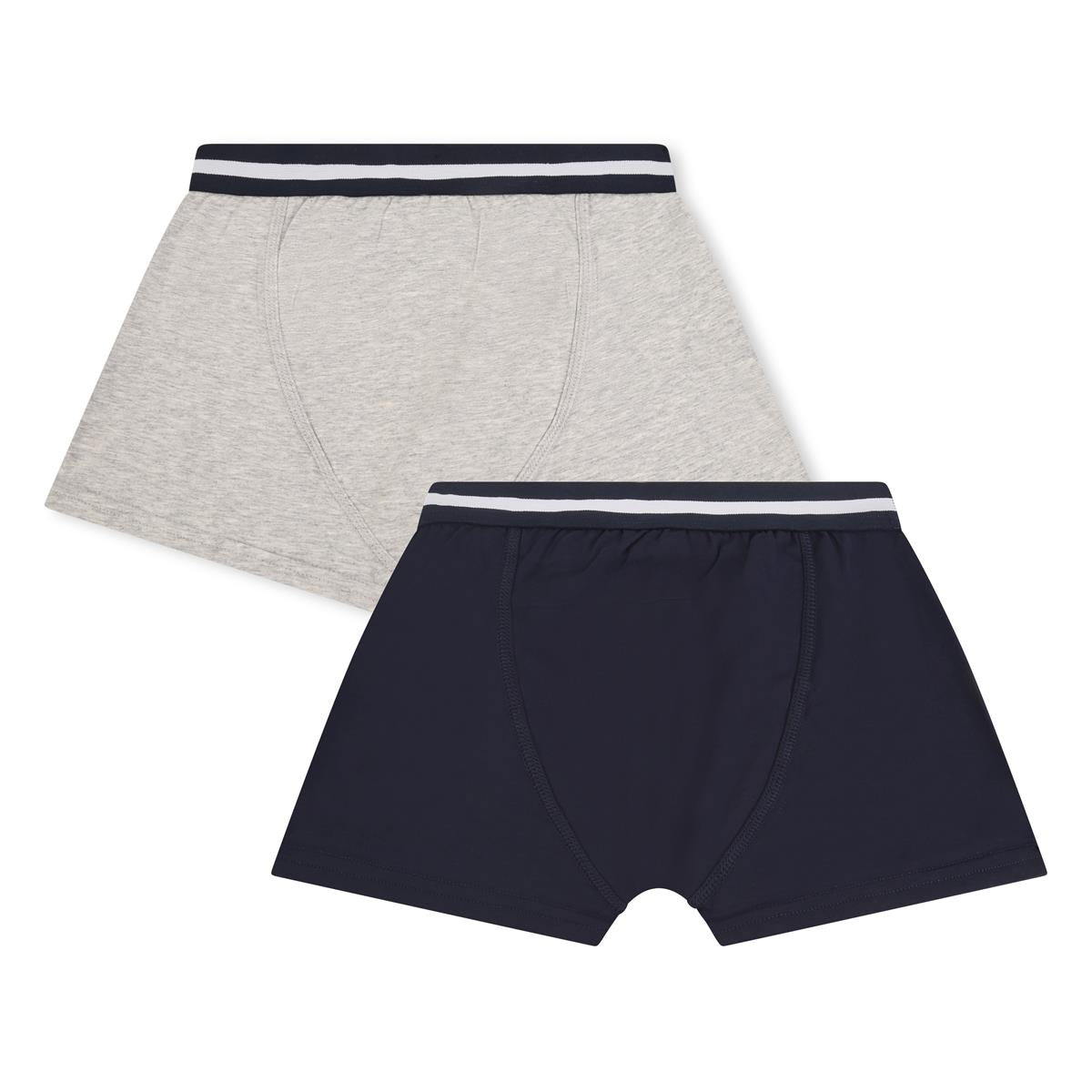 Boys Grey Cotton Underwear Set