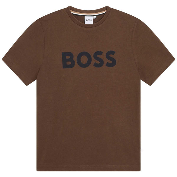 Boys Camel Logo Cotton T-Shirt