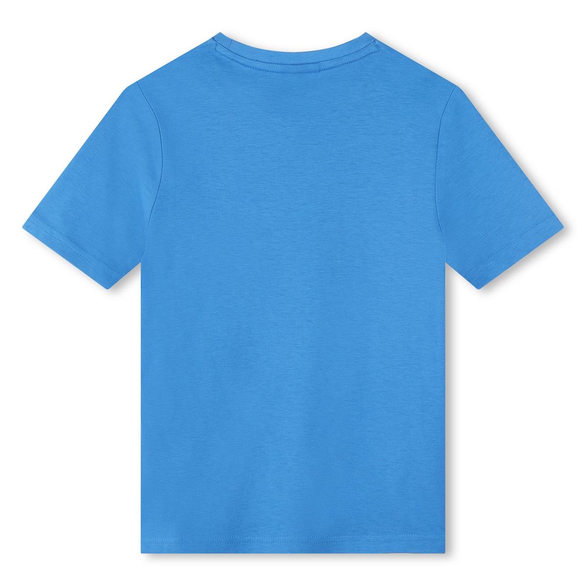 Boys Blue Logo Cotton T-Shirt