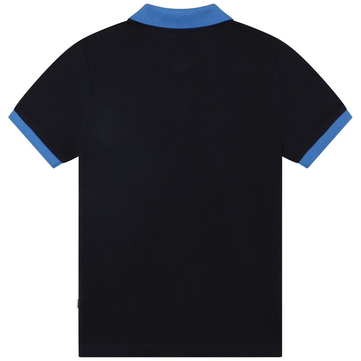 Boys Blue Cotton Polo Shirt