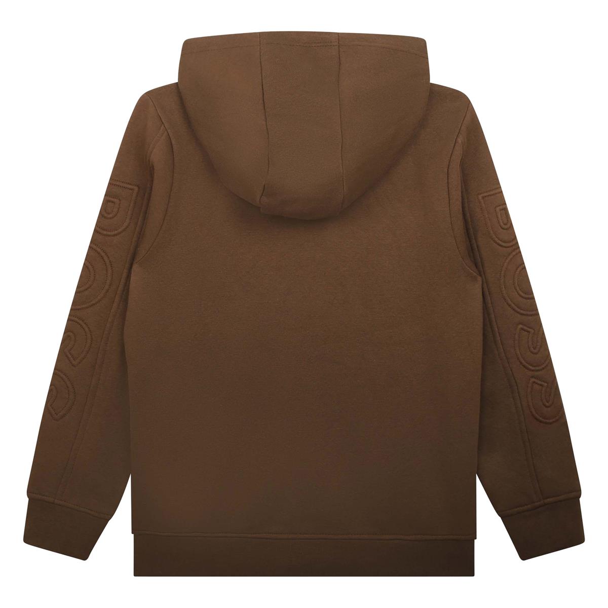 Boys Camel Zip-Up Top