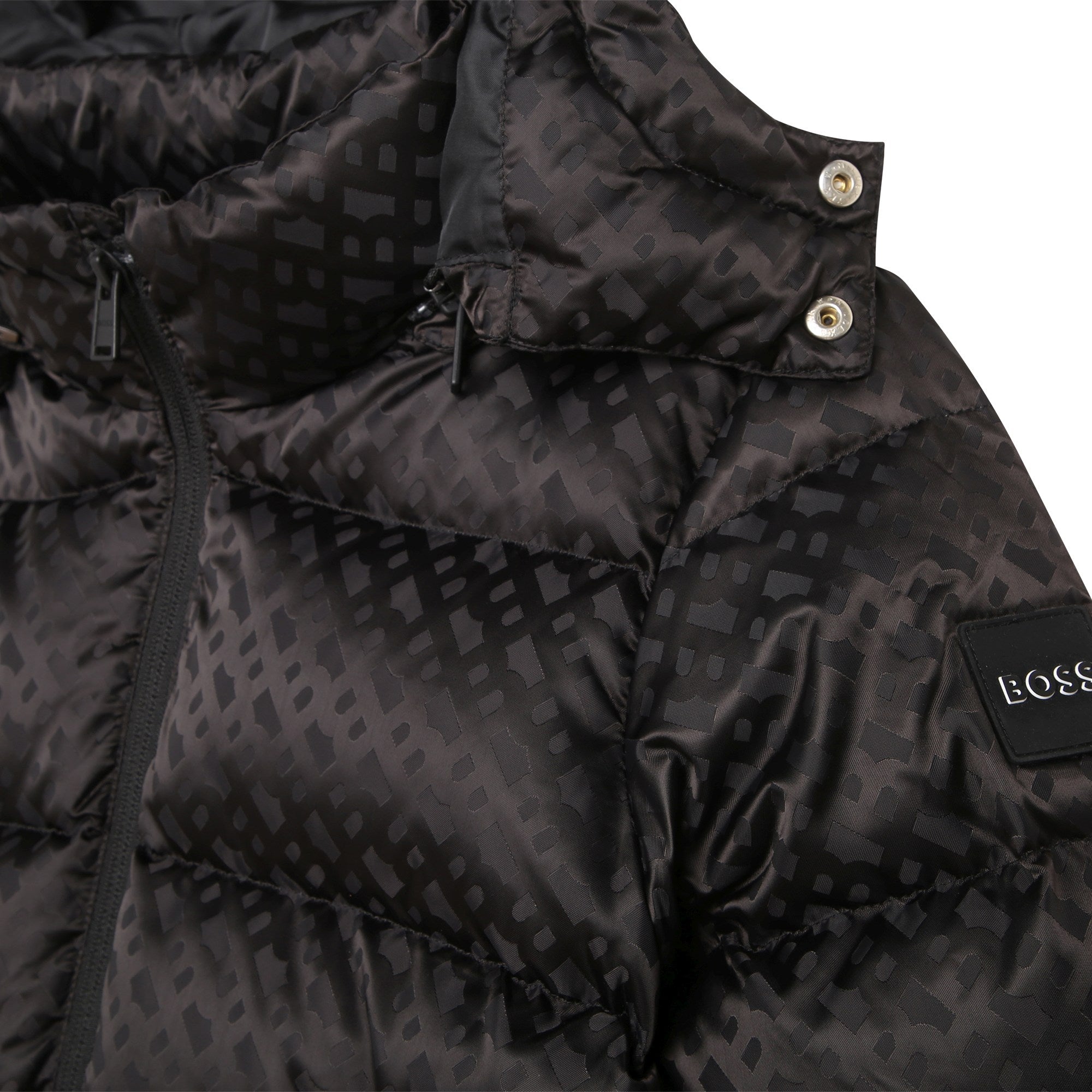 Boys Black Padded Down Jacket