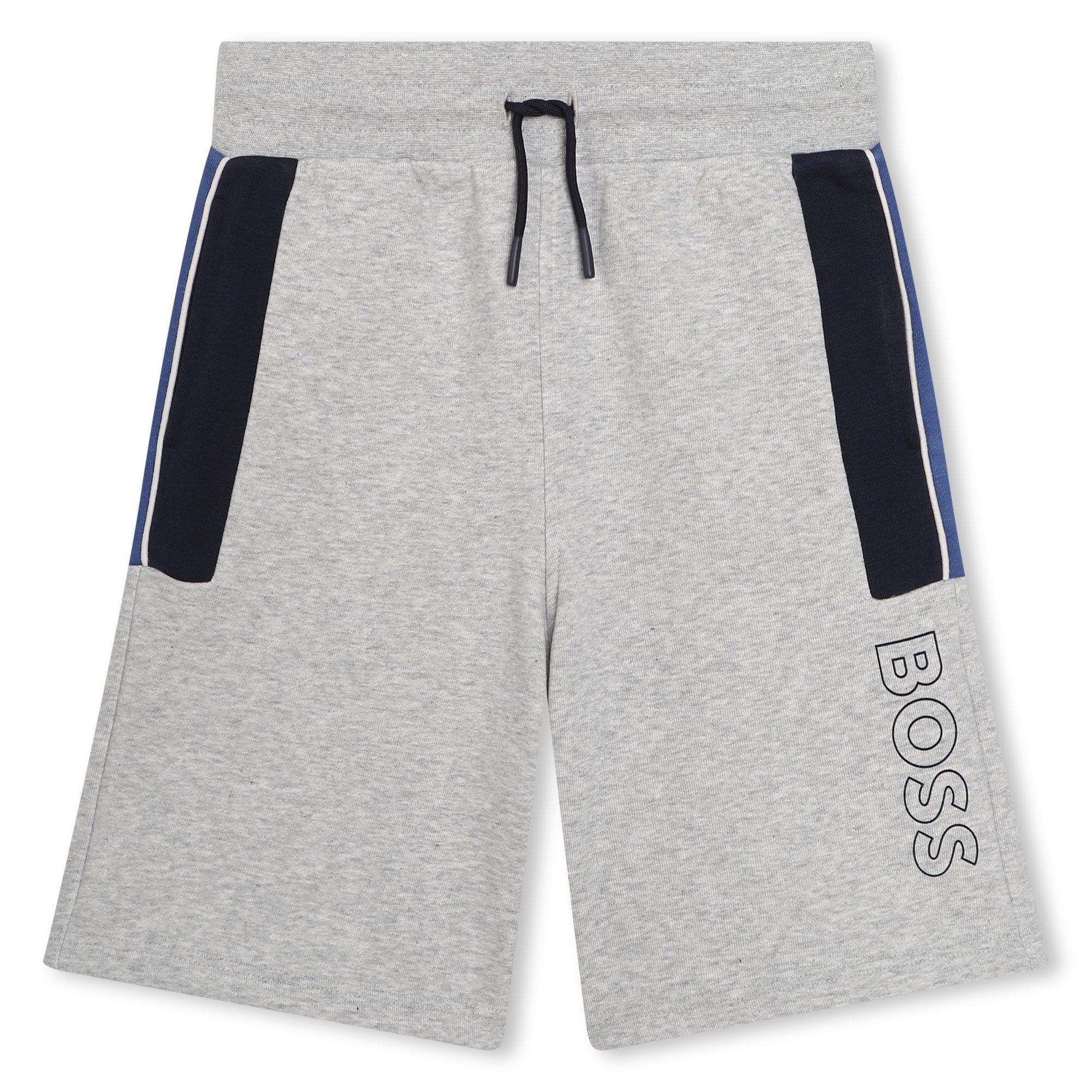 Boys Grey Cotton Shorts