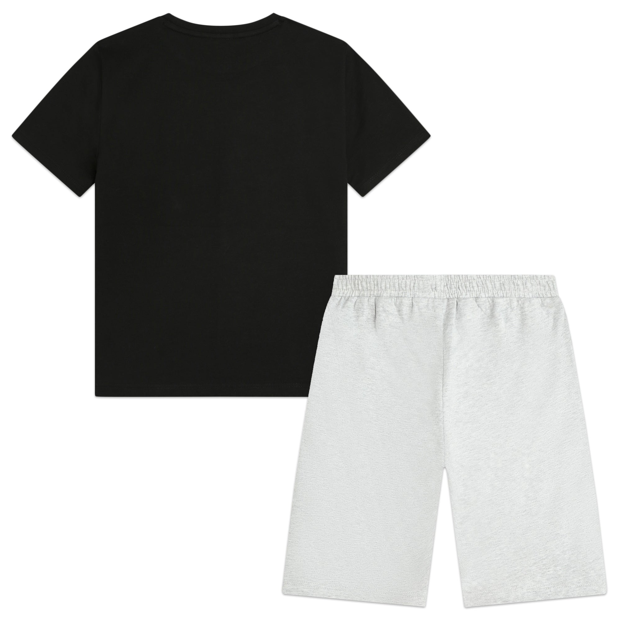 Boys Black Logo Cotton Set