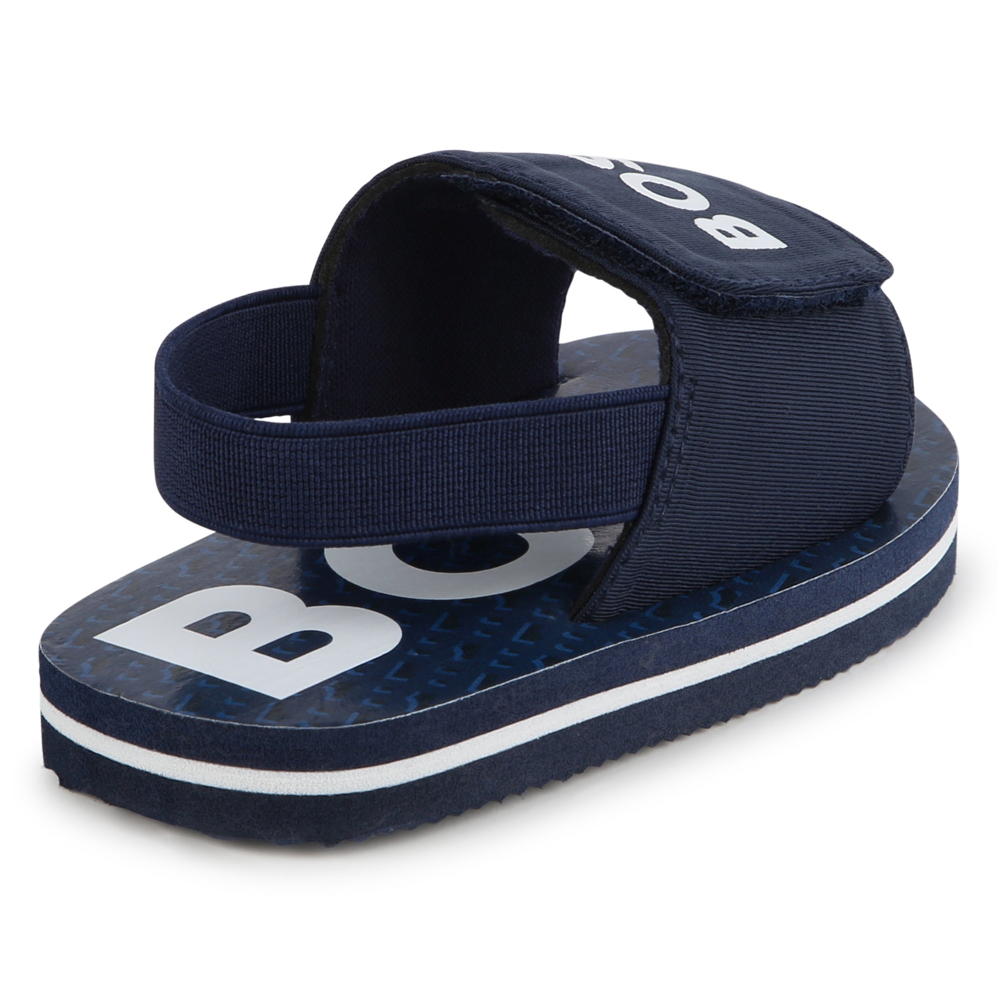 Baby Boys Blue Logo Sandals
