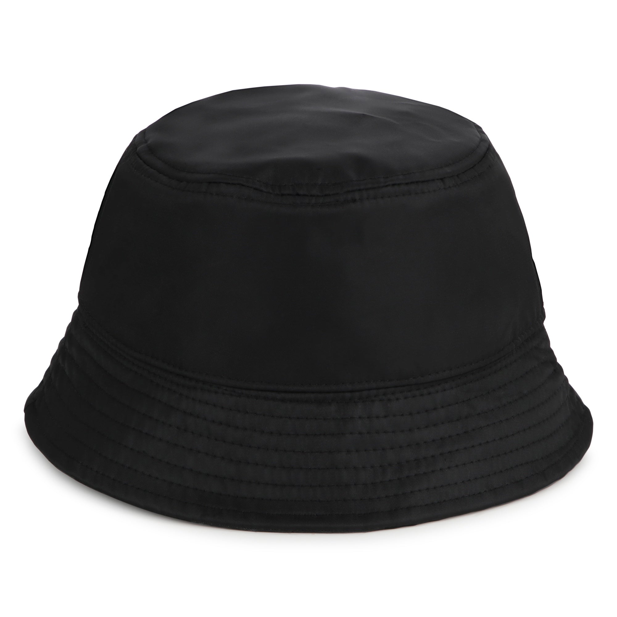 Boys Black Logo Reversible Bucket Hat