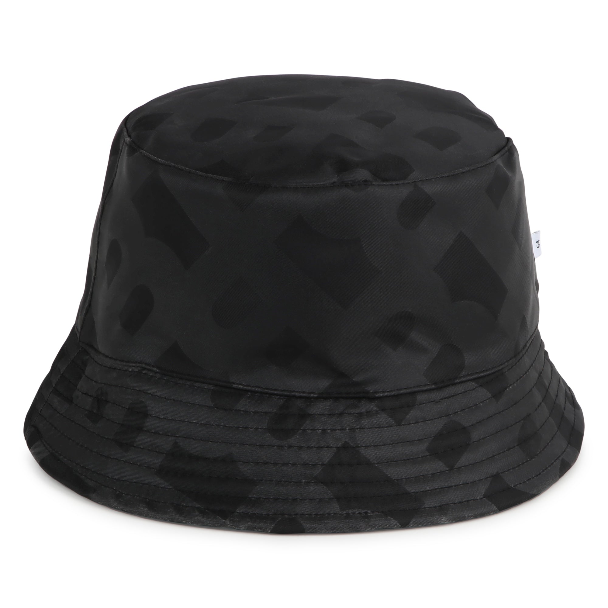 Boys Black Logo Reversible Bucket Hat