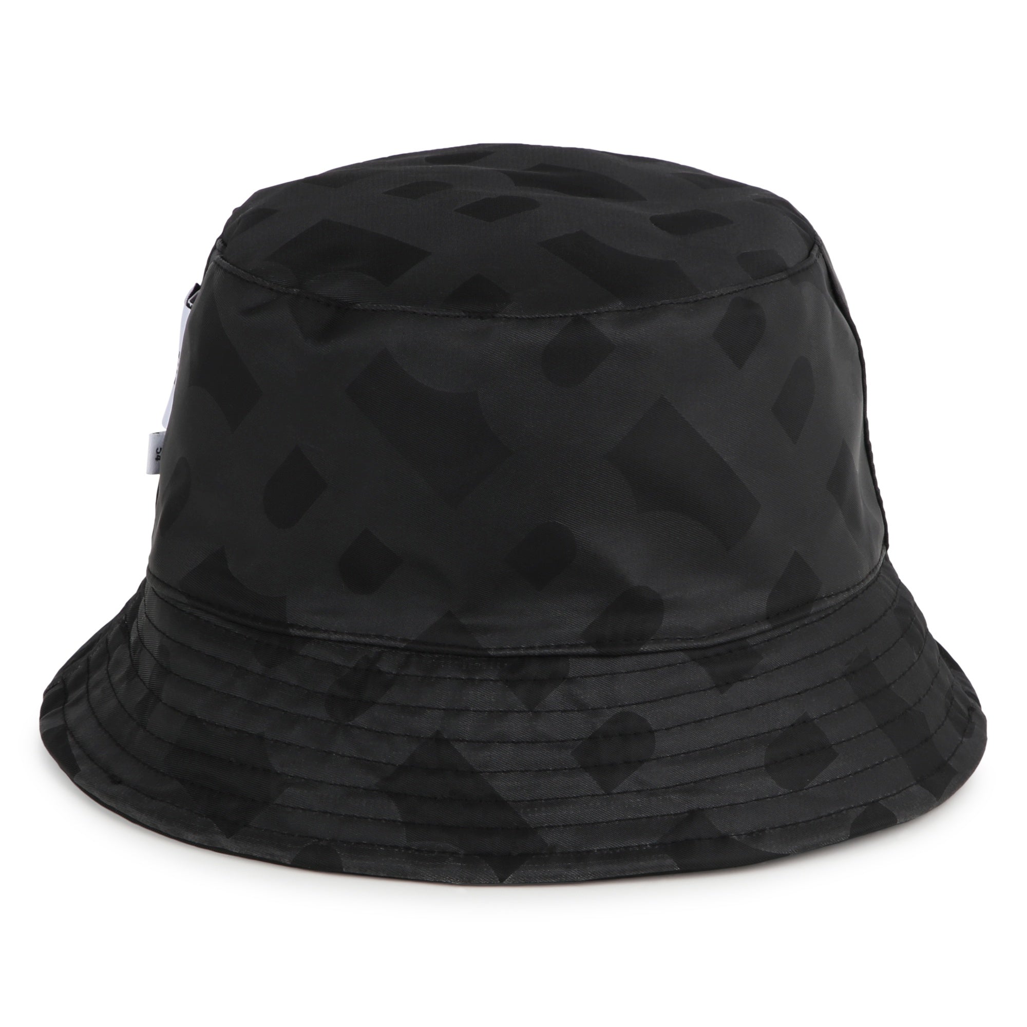 Boys Black Logo Reversible Bucket Hat