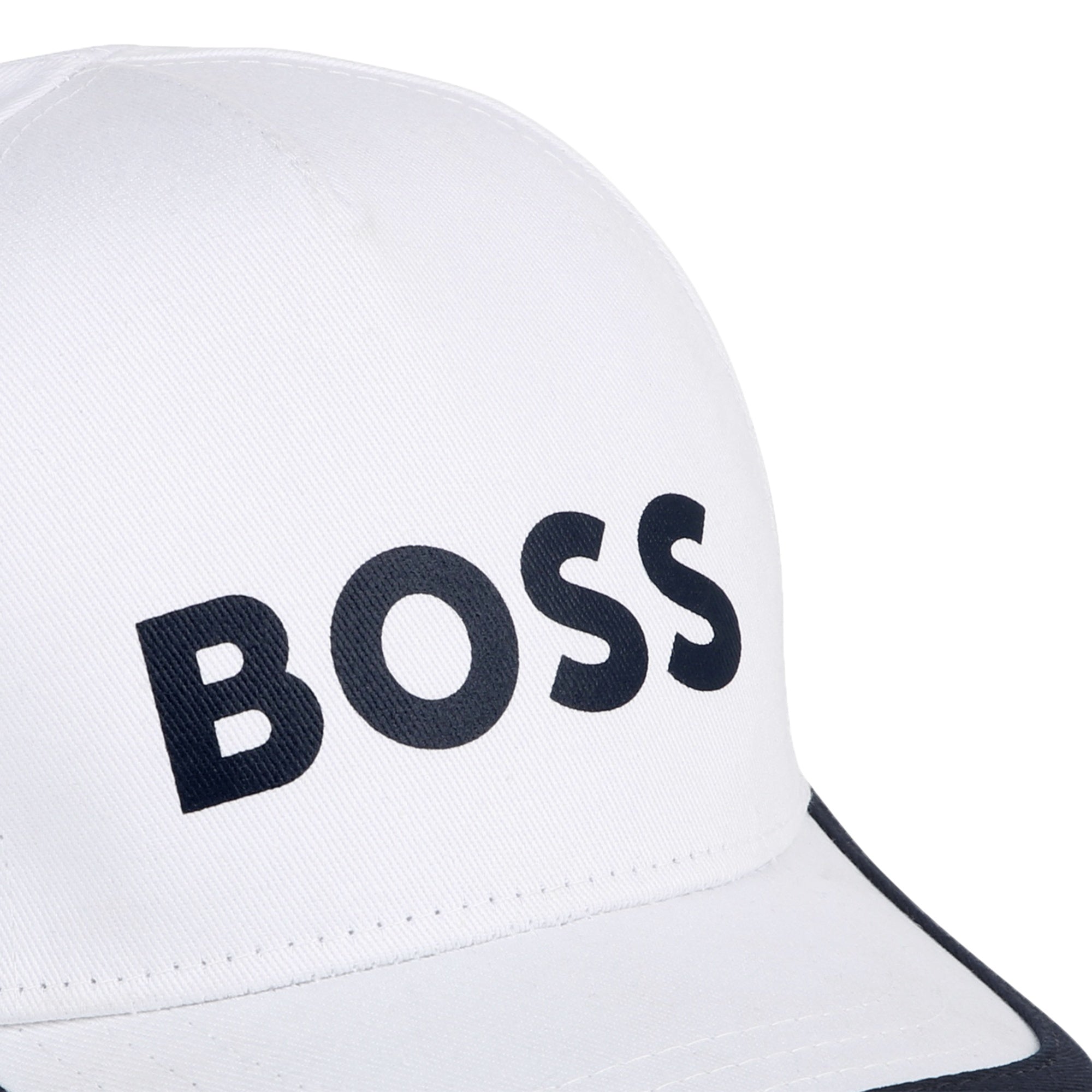 Baby Boys White Logo Baseball Cap