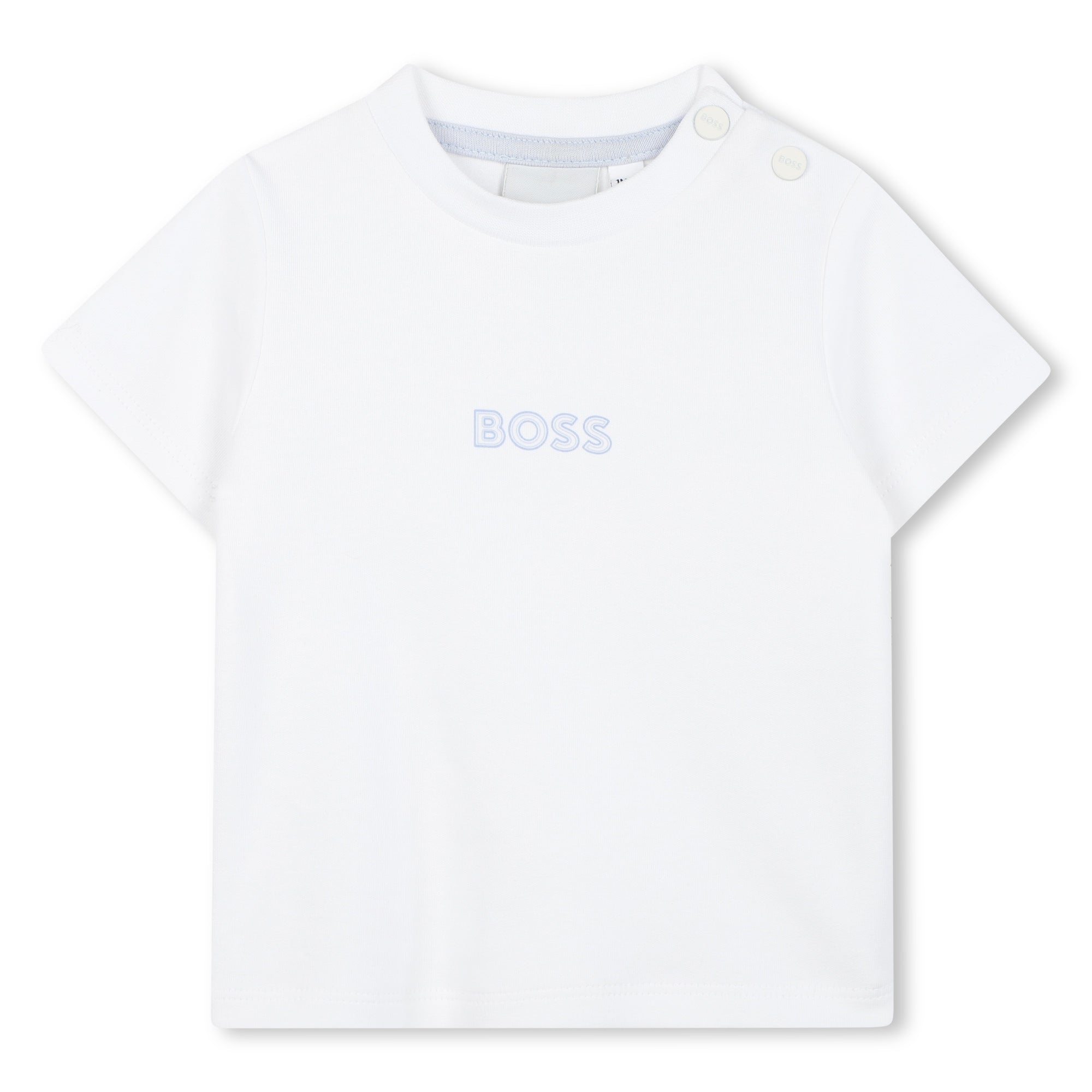 Baby Boys White Logo Cotton Gift Sets