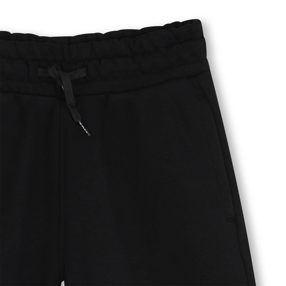 Boys Black Cotton Shorts