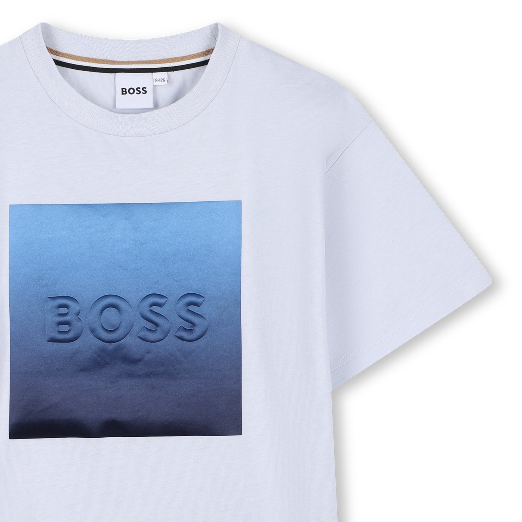 Boys Light Blue Logo Cotton Set