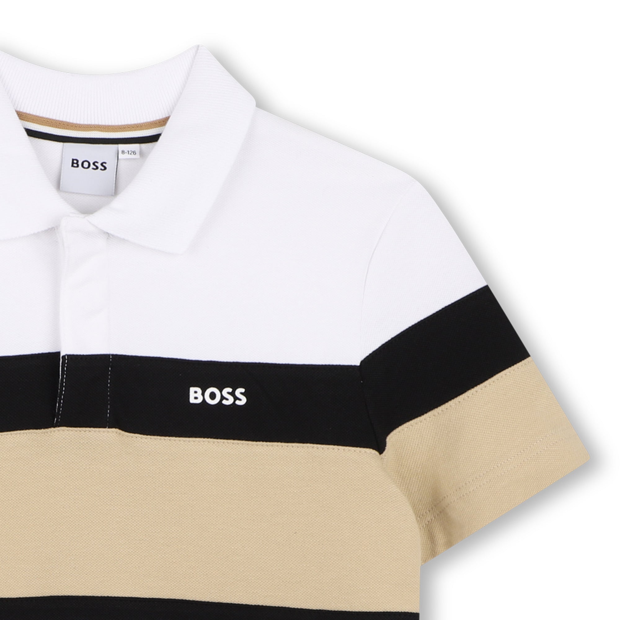 Boys White & Black Cotton Set