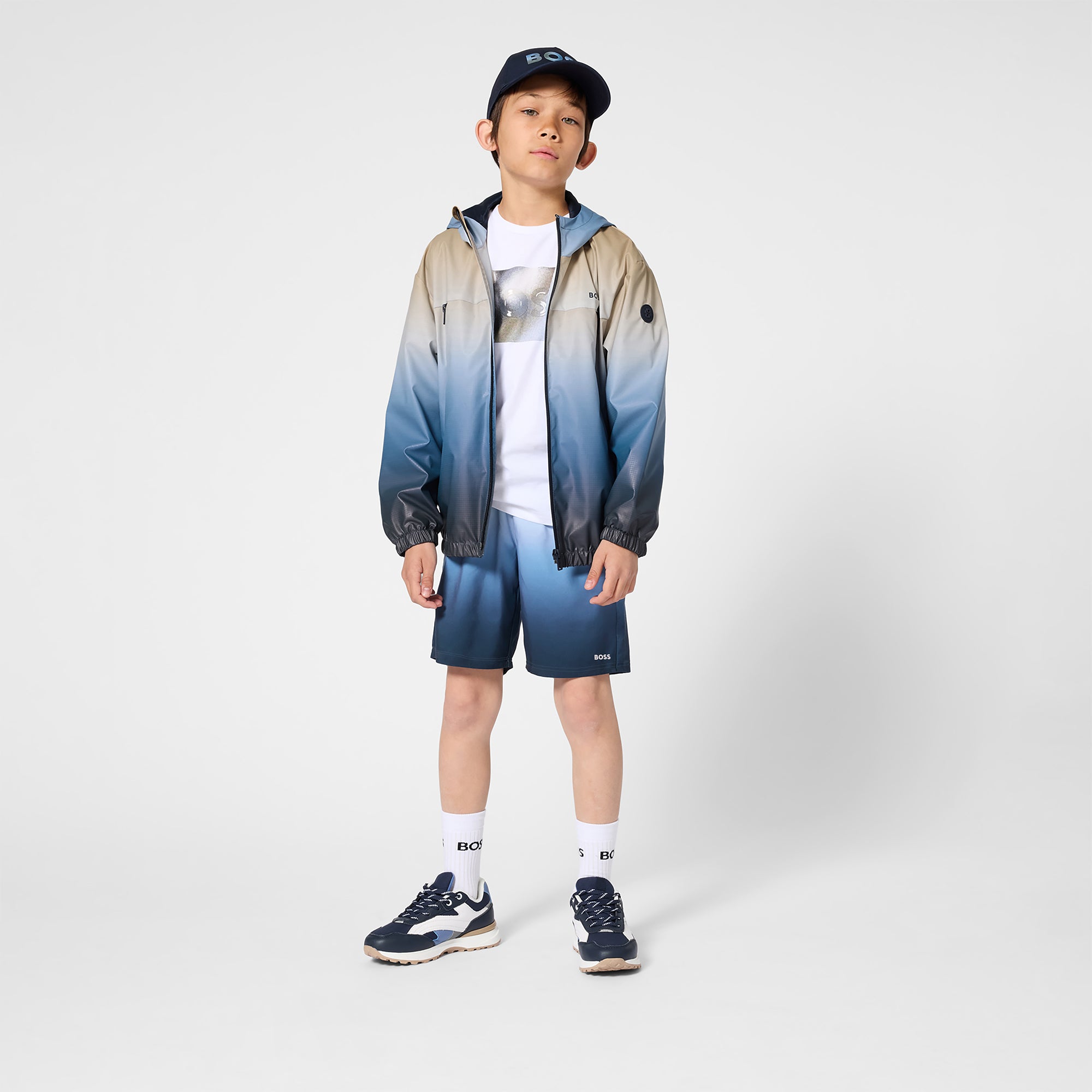 Boys Dark Blue Logo Baseball Cap
