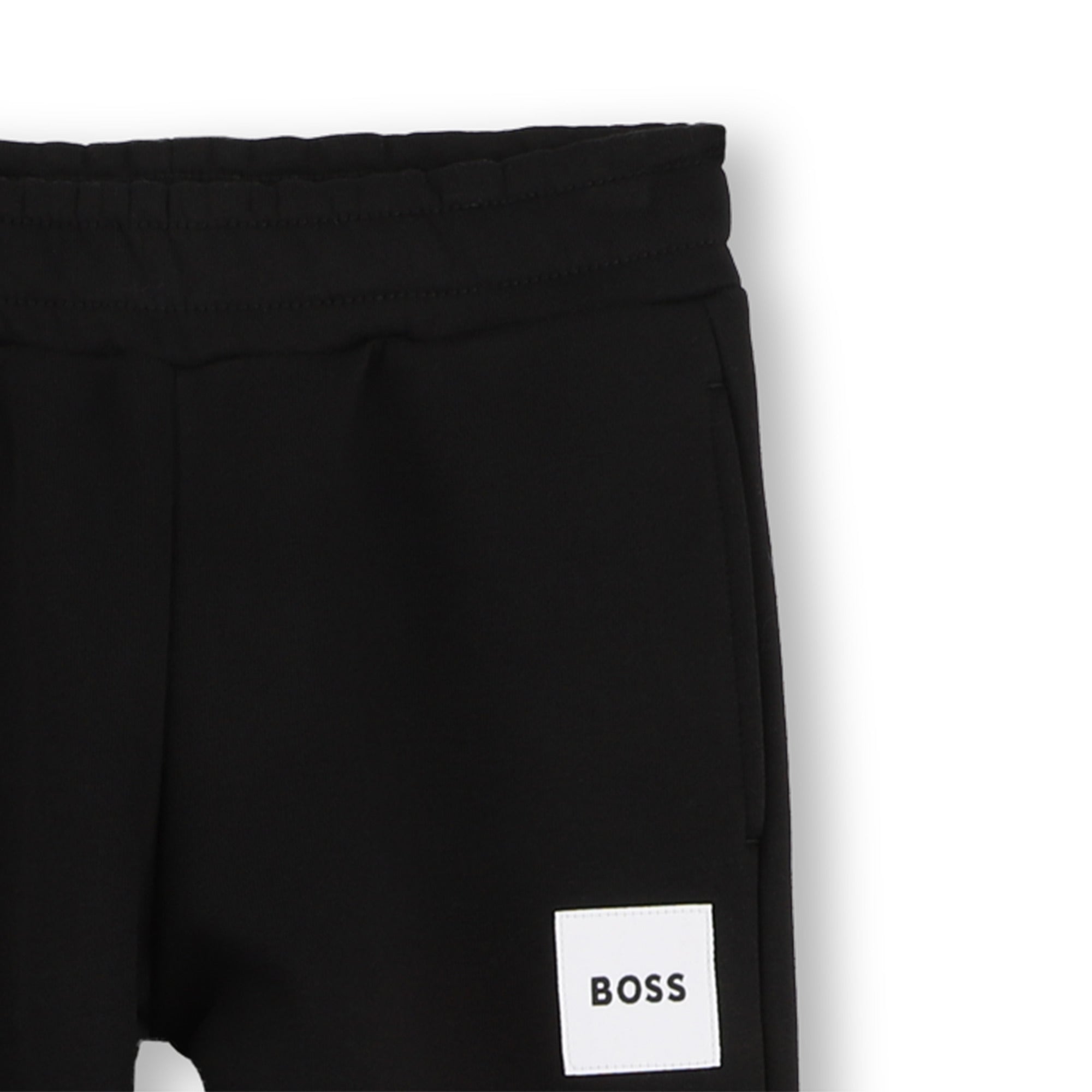 Boys Black Cotton Trousers