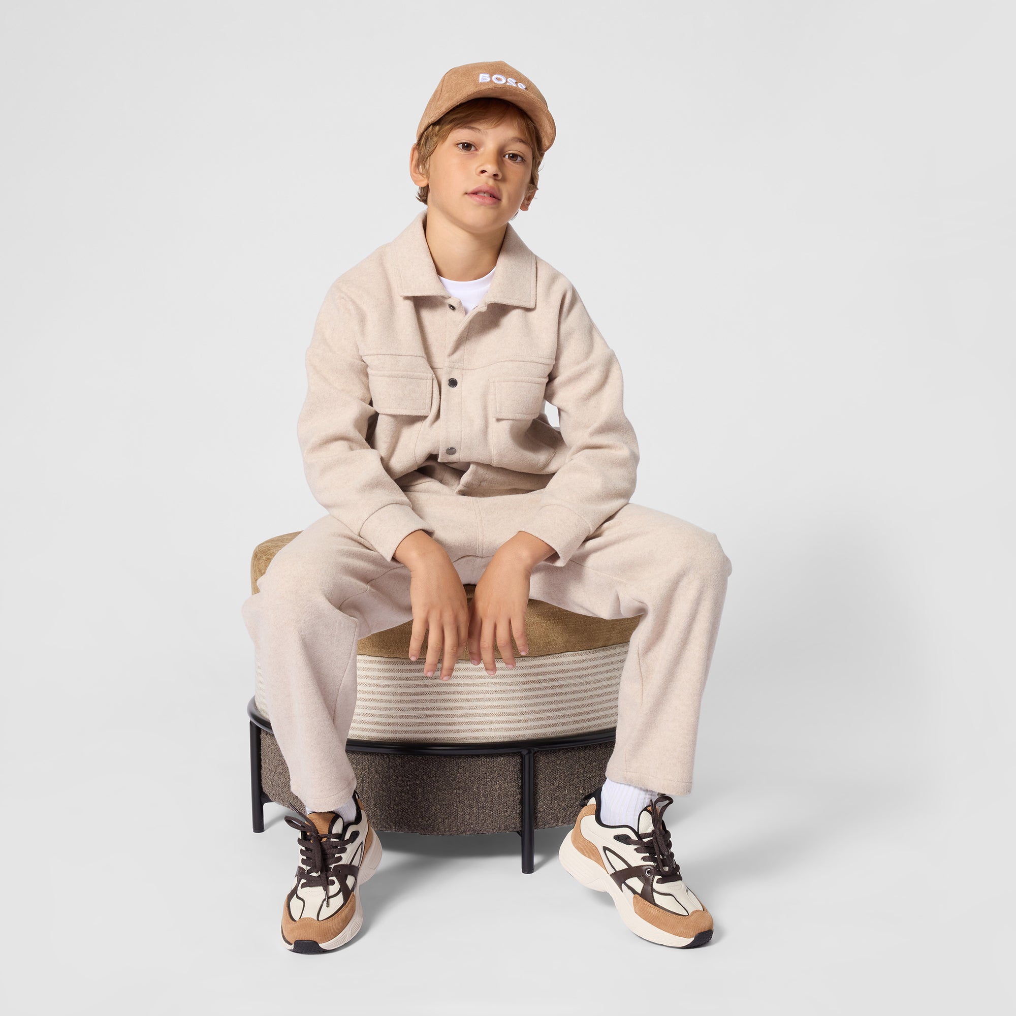 Boys Beige Trousers