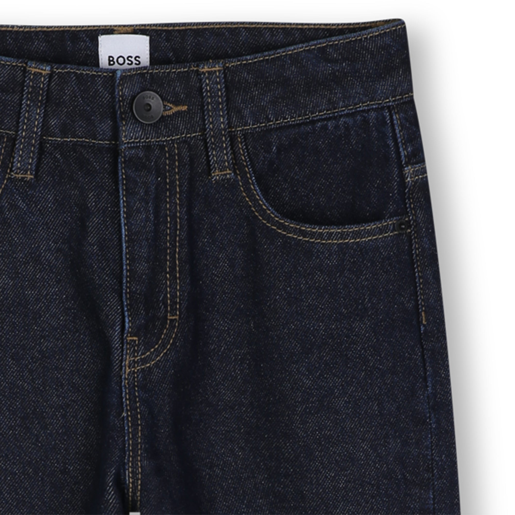 Boys Dark Blue Denim Trousers