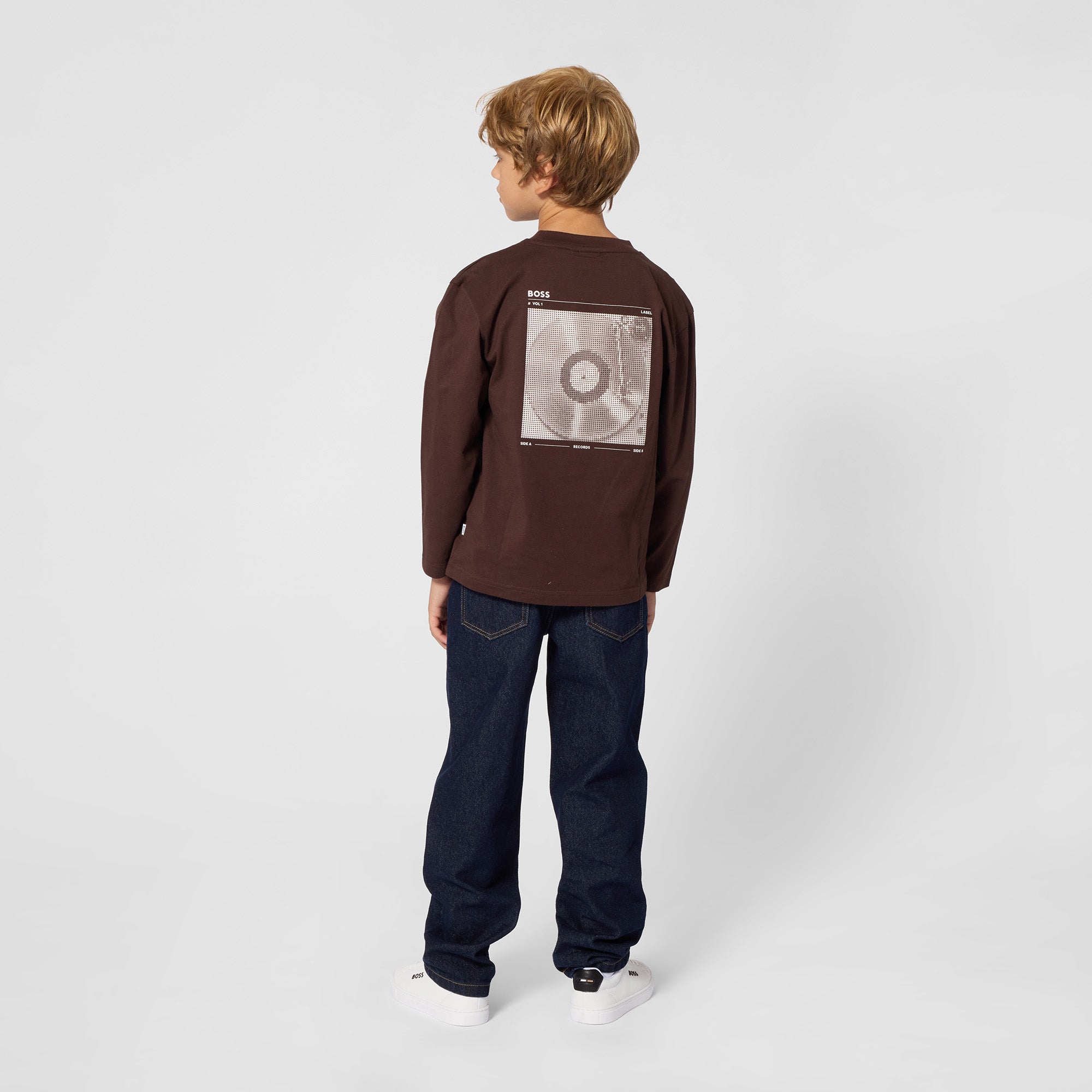 Boys Dark Blue Denim Trousers