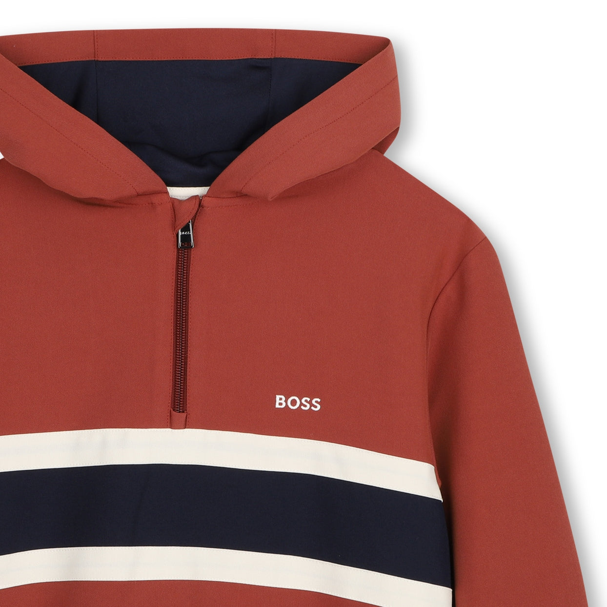 Boys Red Hooded Sweatshirt