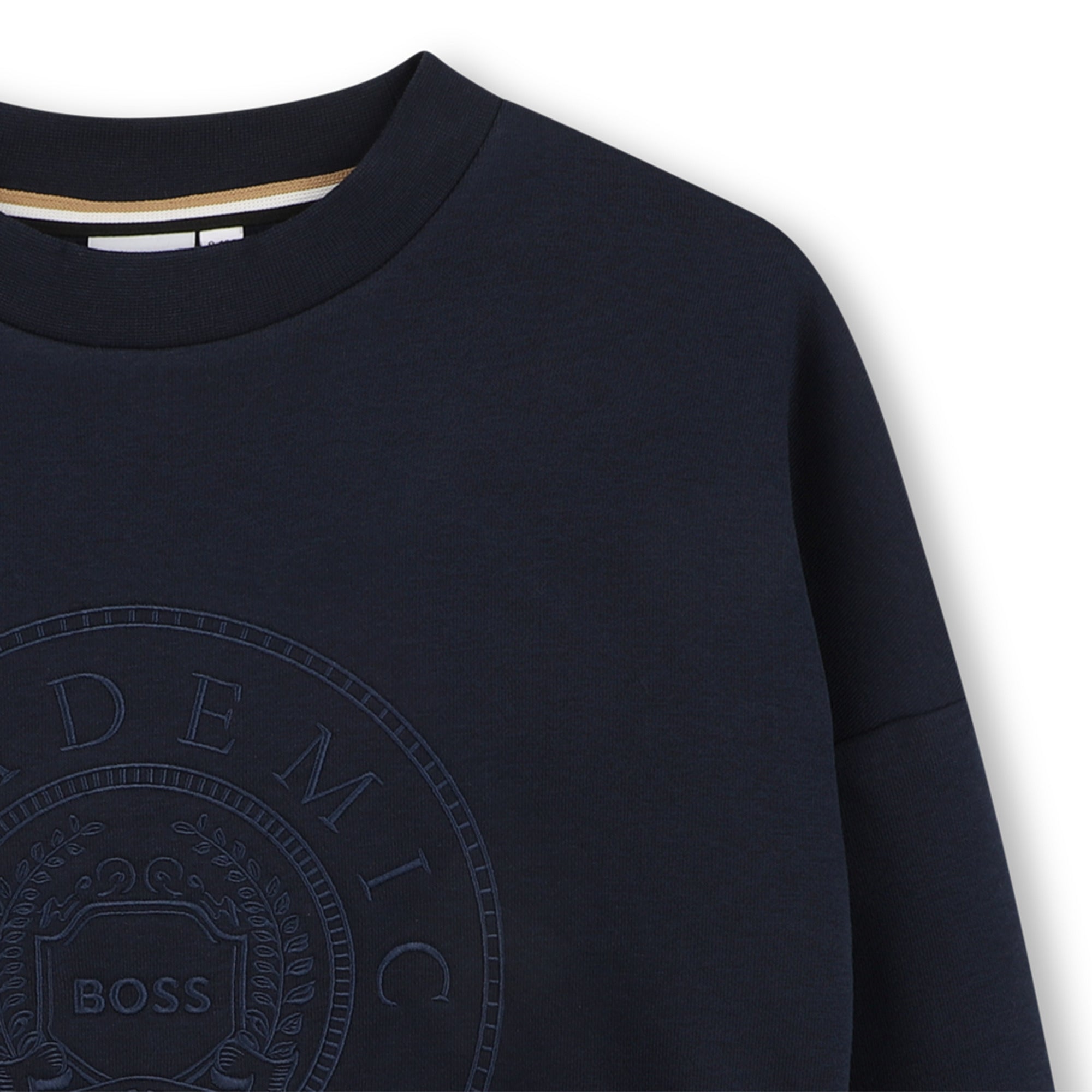 Boys & Girls Dark Blue Cotton Sweatshirt