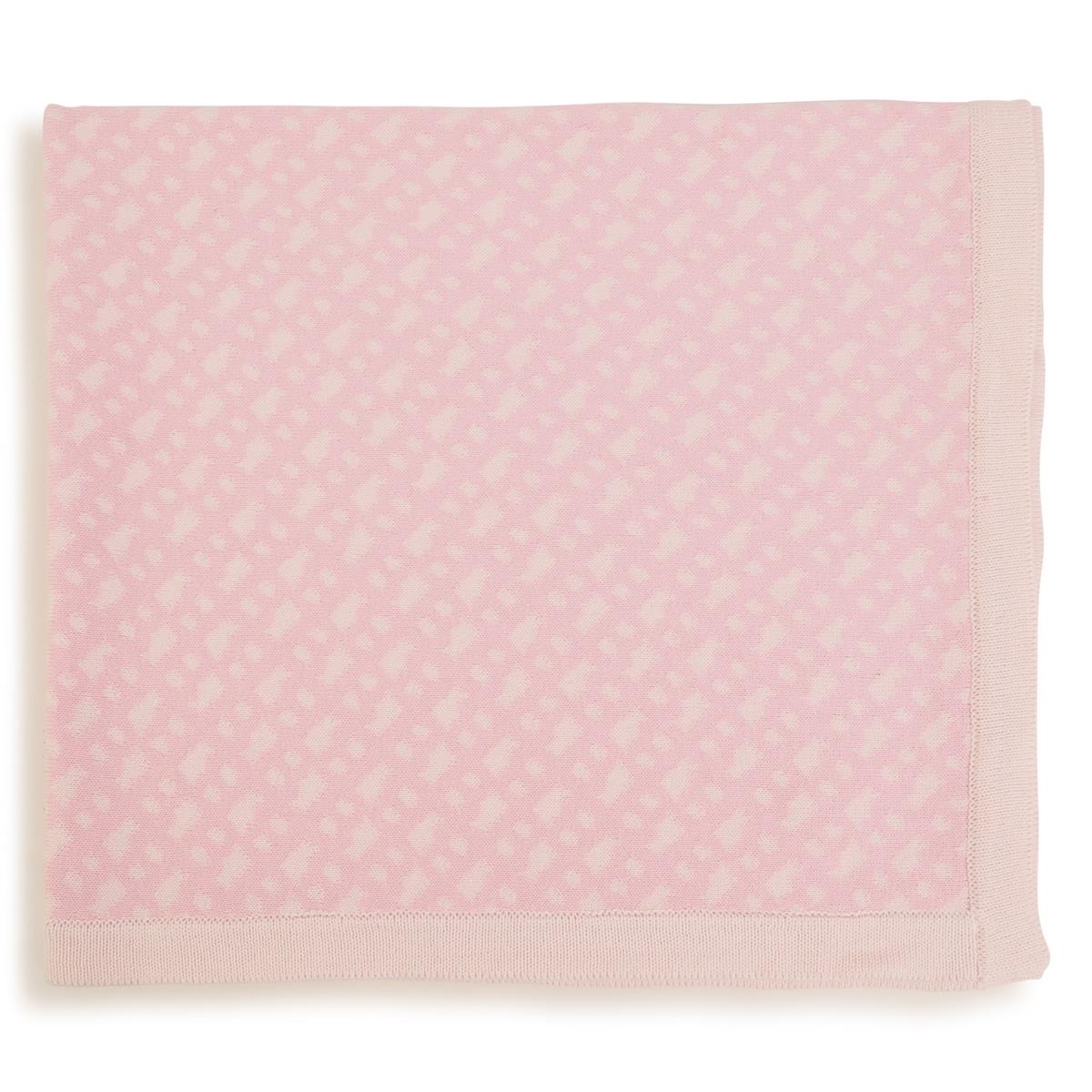 Baby Boys & Girls Pink Cotton Blanket(75x75cm)